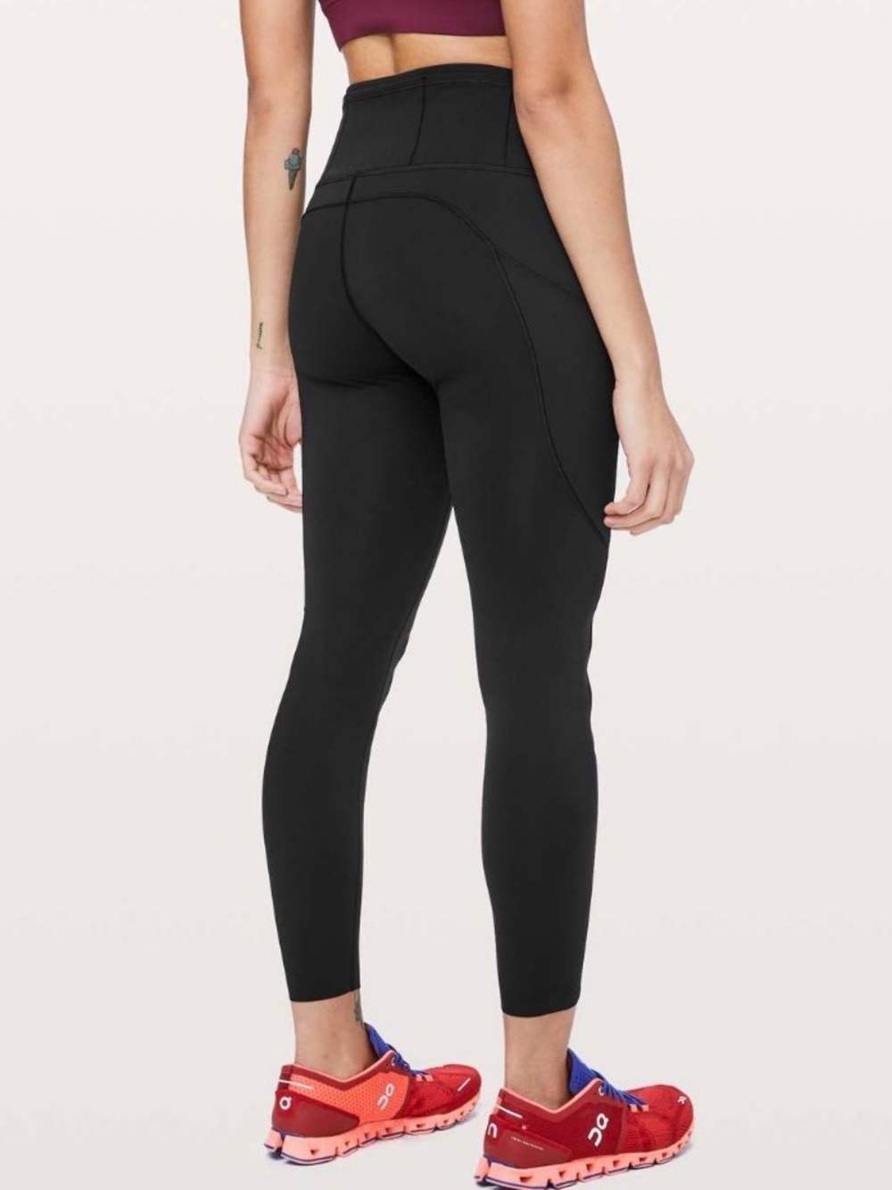 Lululemon Fast & Free 7/8 Tight II *Non-Reflective Nulux 25"
